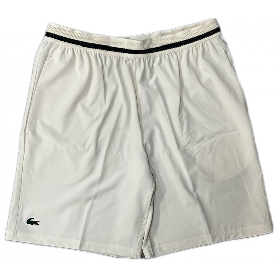 SHORTS LACOSTE NOVAK DJOKOVIC - CREME/MARINHO SHORTS LACOSTE NOVAK DJOKOVIC - CREME/MARINHO